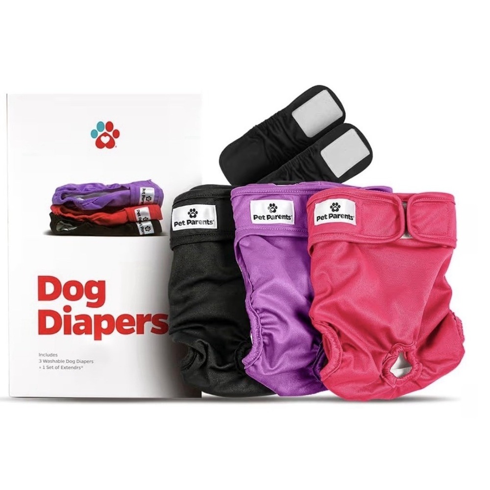Pet Parents® Washable Dog Diapers (3pack) + Extendrs® of Doggie Diapers Small‎